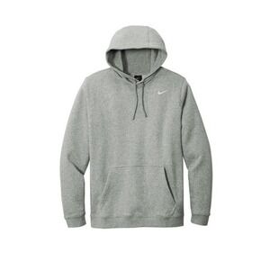 Nike Gray Pullover Hoodie Sweatshirt Small Swoosh Logo Casual Comfort Mens